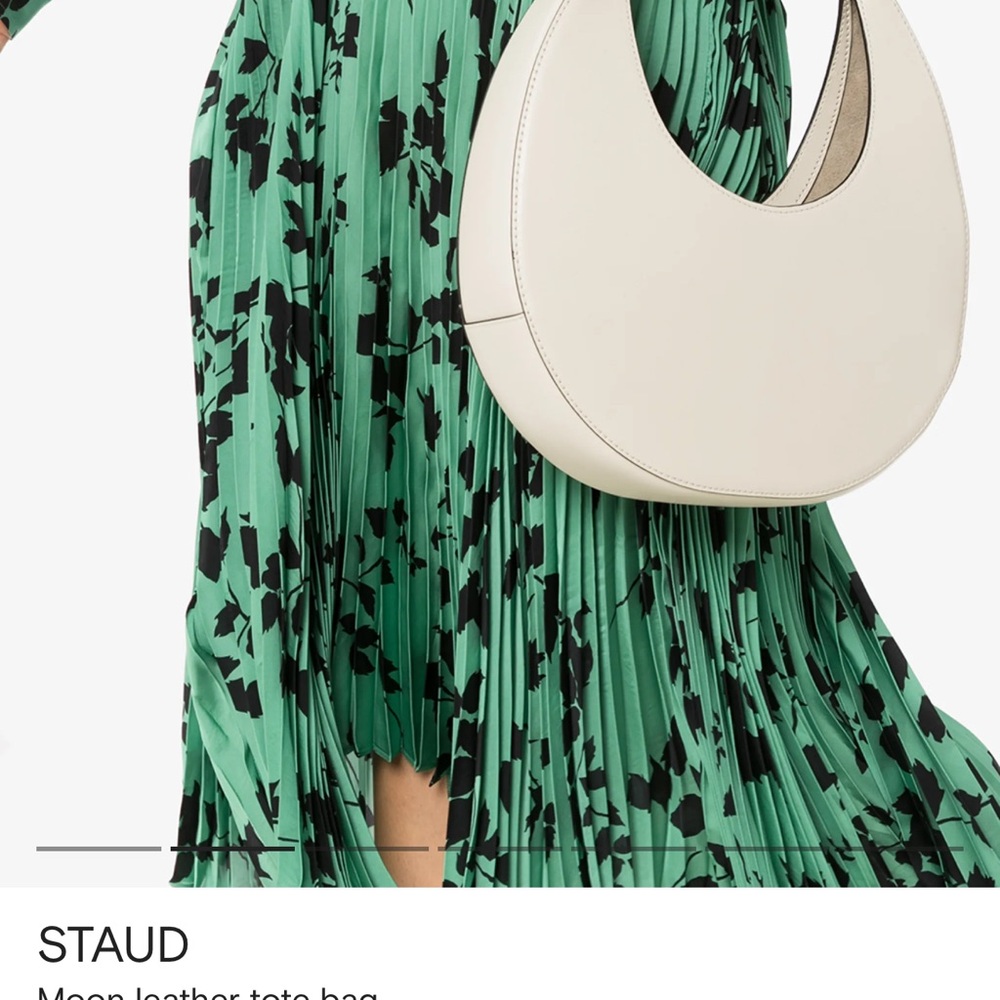 STAUD Off-White Leather Tote - Picture 4 of 7